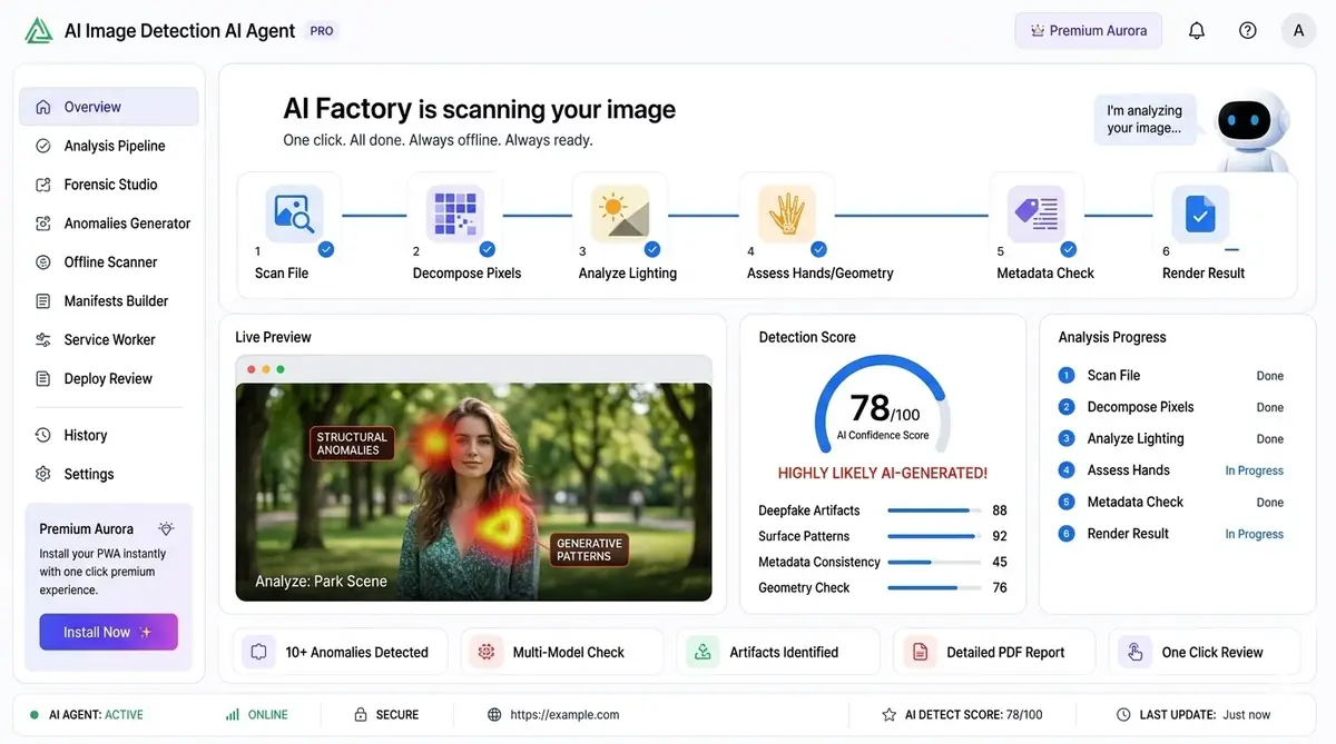 AI API security scanner dashboard — example of the AI API risk dashboard software